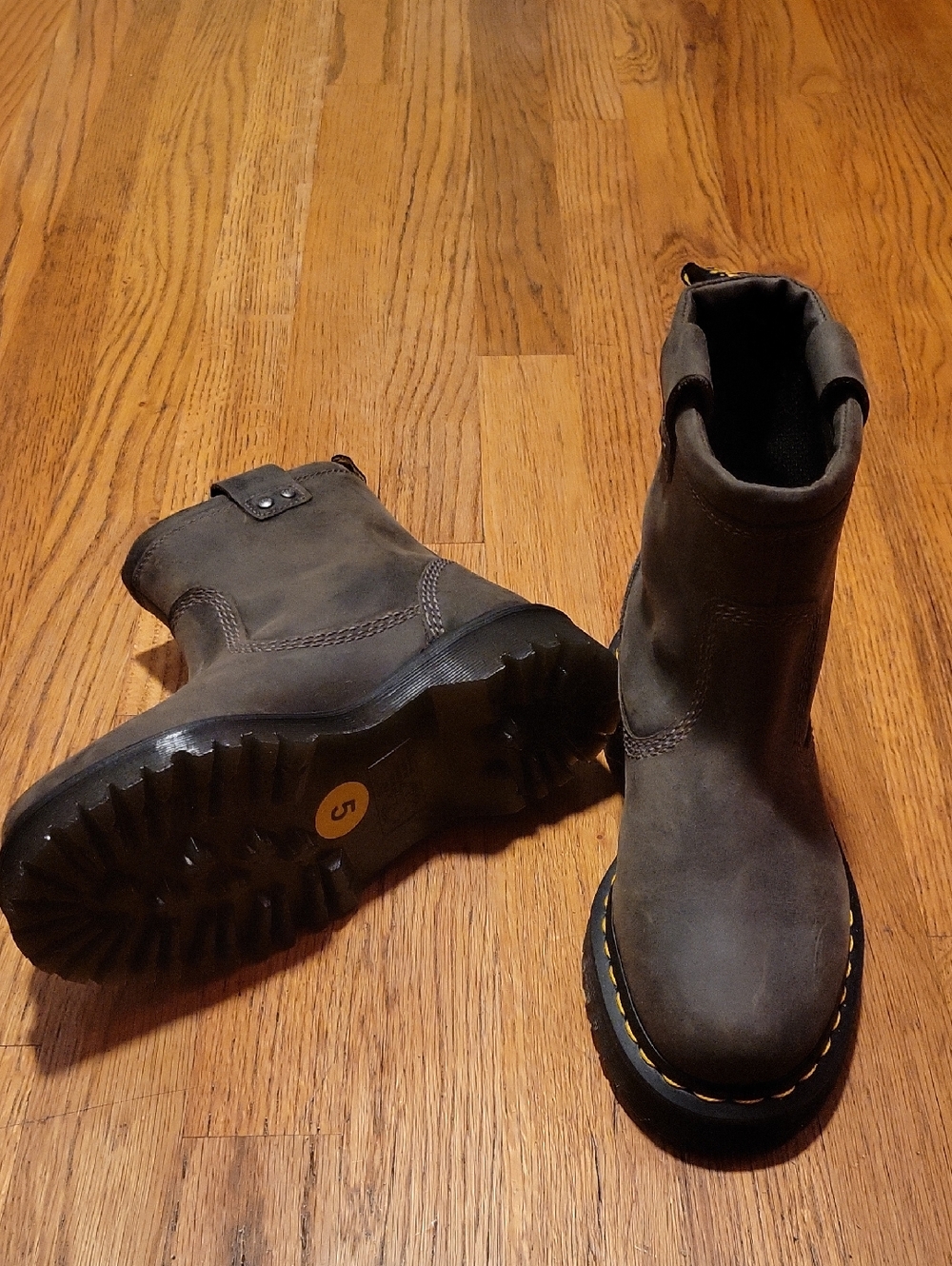 Dr. Martens Brown Leather Ankle Boots